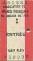 Mulhouse - Association du Musee Francais du chemin de fer - Entree - Eintrittskarte