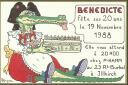 Ansichtskarte - Patrick Hamm - Benedicte fete ses 20 ans 1988