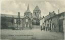 Postkarte - Lavannes - Kirche mit Kaiser Wilhelm Gedenkstein