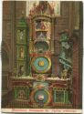 Postkarte - Strassburg - Astronomische Uhr - mechanische Karte