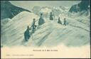 Postkarte - Traversee de la Mer de Glace ca. 1900