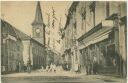 Postkarte - Darney - Rue de la Republique et Magasins Reunis