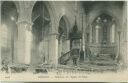 Postkarte - Soissons - Interieur de l' Eglise St-Vaast - Feldpost