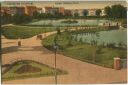 Postkarte - Landsberg an der Warthe - Kaiser Wilhelm Park