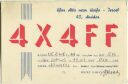 QSL - QTH - Funkkarte - 4X4FF - Israel