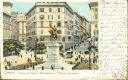 Genova - Piazza Corvetto e Monumento a Vittorio Emanuele