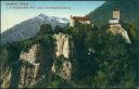 Ansichtskarte - Meran - k. k. Stammschloss Tirol gegen die Zielspitze