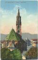 Postkarte - Pfarrkirche in Bozen