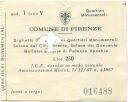 Comune di Firenze - Eintrittskarte