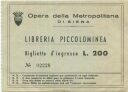 Opera della Metropolitana die Siena - Libreria Piccolominea - Eintrittskarte