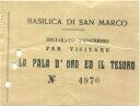 Venedig - Basilica di San Marco - Biglietto d'ingresso