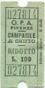 Firenze - Campanile di Giotto Ridotto - Eintrittskarte