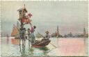 Postkarte - Venezia - Un Capitello in Laguna