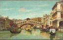 Ansichtskarte - Venezia - Ponte di Rialto - Künstlerkarte