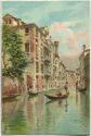 Venezia - Rio del Pestrin - Künstlerkarte signiert Menegazzi ca. 1900