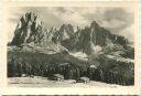 Blick von der Seiseralm gegen die Langkofelgruppe - Foto-AK