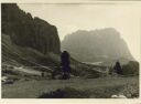 Blick vom Grödner Joch gegen Langkofel 1935 - Foto 8cm x 11cm