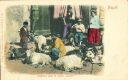 Postkarte - Napoli - Venditore latte di capra - capraio