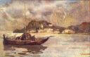 Lago di Como - Bellagio visto da Lenno - Künstlerkarte