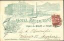 Lecco - Hotel Restaurant Croix de Malte et Italie - Ansichtskarte