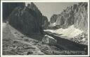 Rifugio Vicenza al Sassolungo verso Forcella Sasso Piatto ed il Dente - Foto-AK 1928