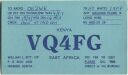 QSL - QTH - Funkkarte - VQ4FG - Kenya
