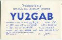 QSL - QTH - Funkkarte - YU2GAB - Kroatien