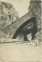 Gradsko - Eisenbahntunnel - Foto-AK ca. 1915