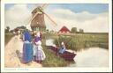 Postkarte - Volendam - Watermolen