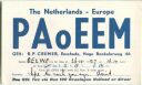 QSL - QTH - Funkkarte - PA0EEM - The Netherlands