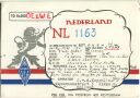 QSL - QTH - Funkkarte - NL1163 - The Netherlands