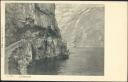Postkarte - Laerdalsoren - Ved Havned ca. 1900