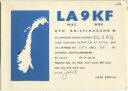QSL - QTH - Funkkarte - LA9KF - Norway