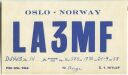 QSL - QTH - Funkkarte - LA3MF - Norwegen