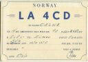 QSL - QTH - Funkkarte - LA4CD - Norway