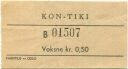 Oslo - Kon-Tiki - Eintrittskarte