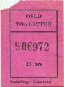 Oslo - Toaletter - Toiletten 25 Oere