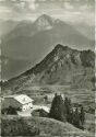 Hahnenkamm - Bergstation der Reuttener Bergbahn mit Blick auf Thaneller - Foto-AK