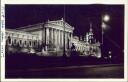 Wien - Beleuchtetes Parlament - Foto-AK