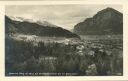 Innsbruck - Berg Isel - Blick auf die Mittenwaldbahn bis zur Martinswand - Foto-AK