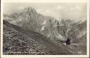 Foto-AK - Hinterberger Hütte mit Schusterspitze