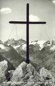 Ansichtskarte - Gipfelkreuz auf der Elferspitze mit Stubaiergletscherwelt