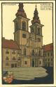 Ansichtskarte - Kremsmünster - Stiftskirche