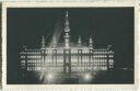 Postkarte - Wien - Rathaus - Nachtaufnahme