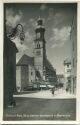 Bad Hall - Oberer Stadtplatz mit Pfarrkirche - Foto-AK