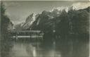 Ennsbrücke Admont mit dem Hochtor - Foto-AK 1923