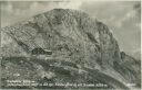 Dachstein - Guttenberghaus auf der Feisterscharte mit Sinabel - Foto-AK