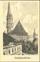 Postkarte - Steyr - Stadtpfarrkirche