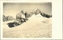 Foto-AK - Dachstein - Dirndl - Hüttenstempel