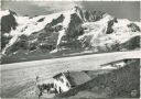 Hofmannshütte mit Aufstiegsroute zum Großglockner - Foto-AK